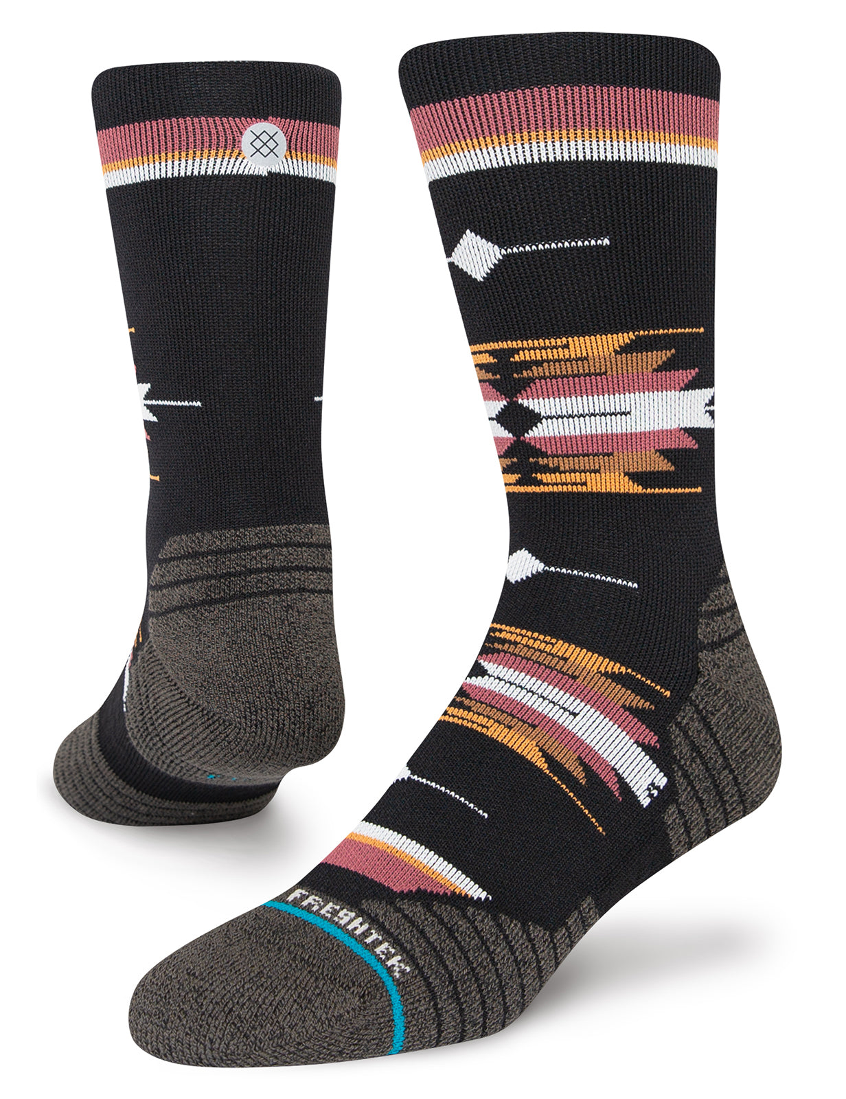 Stance Cloaked Mid Crew Socks in Washed Black