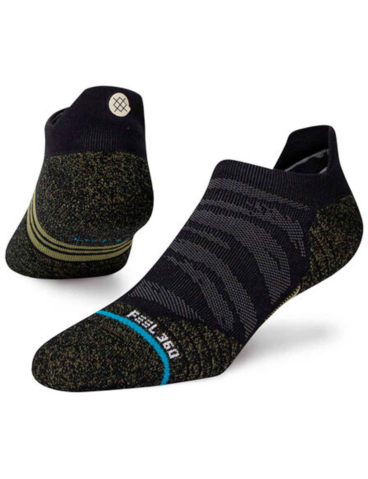 Stance Complex Camo No Show Socks in Black