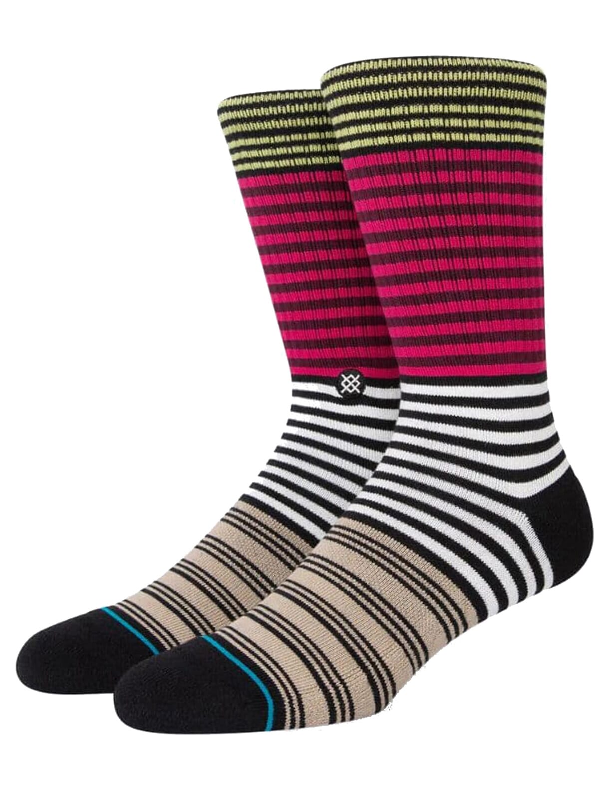 Stance Diatonic Crew Socks in Magenta