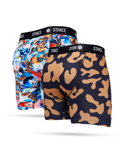 Stance Dirty Deeds 2 Pack Boxer Briefs in Multi