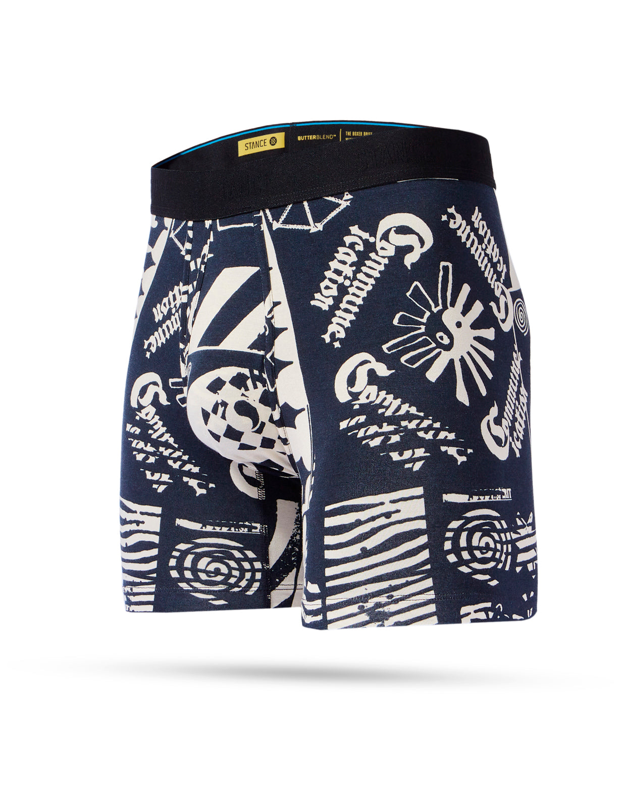 Stance Disorted Wholester Boxers in Black White