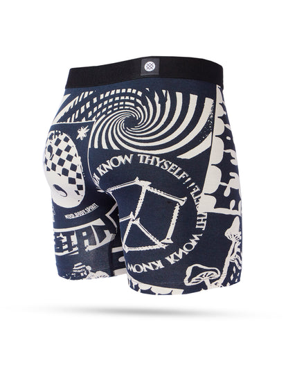 Stance Disorted Wholester Boxers in Black White