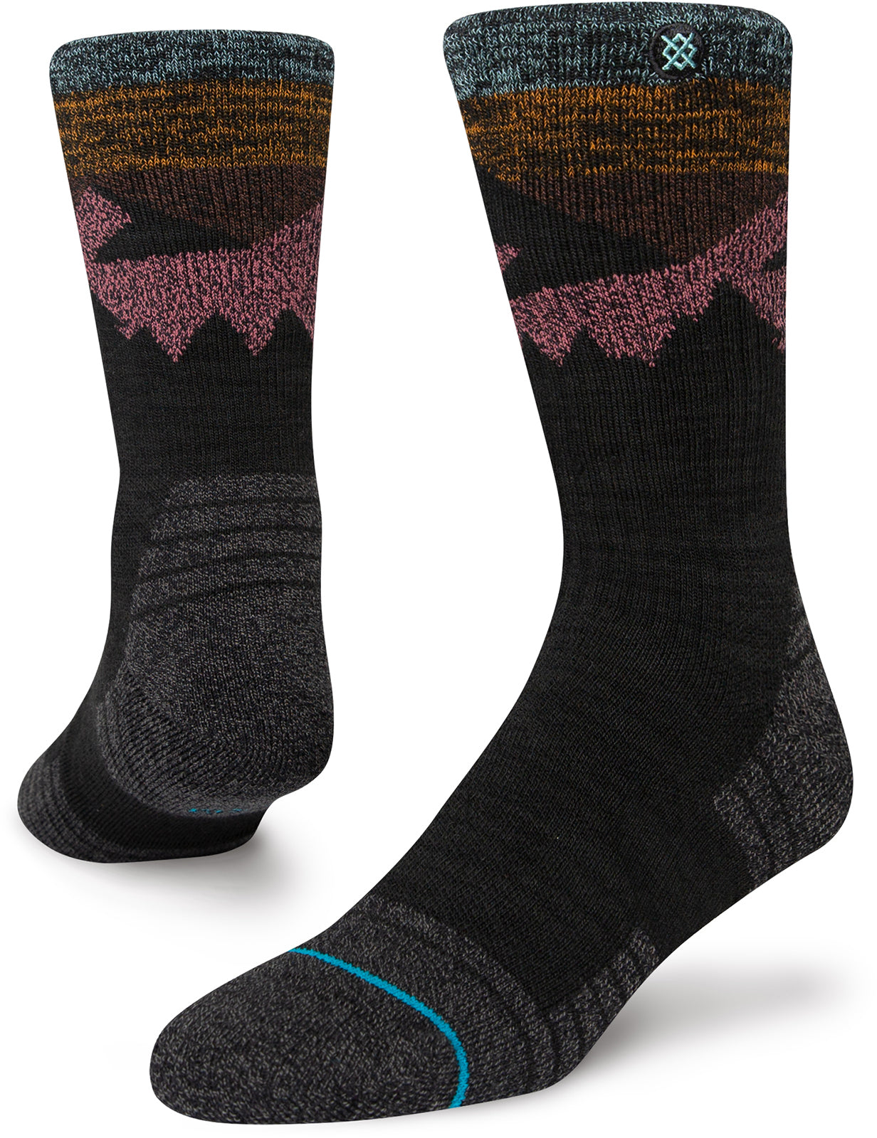 Stance Divided Hike Crew Socks in Sienna