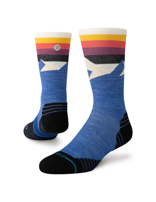 Stance Divided Lines Crew Socks in Blue