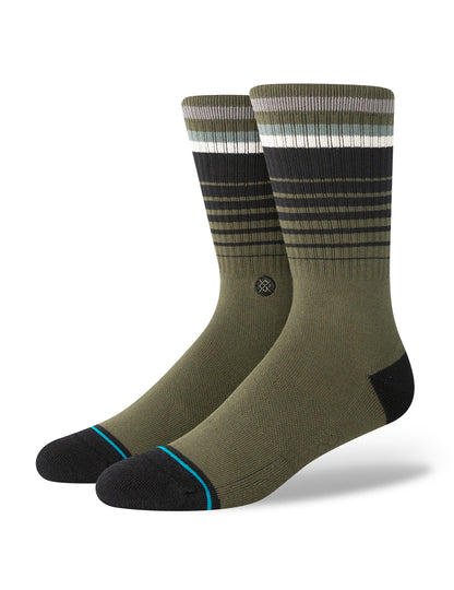 Stance Emmit Crew Socks in Dark Green