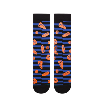 Stance Face Melt Crew Socks in Blue