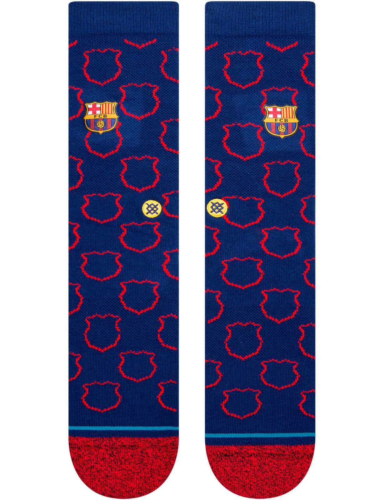 Stance Crest FC Barcelona Crew Socks in Navy