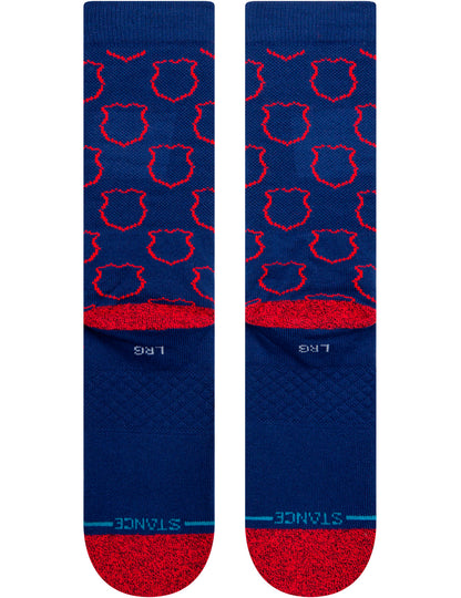 Stance Crest FC Barcelona Crew Socks in Navy