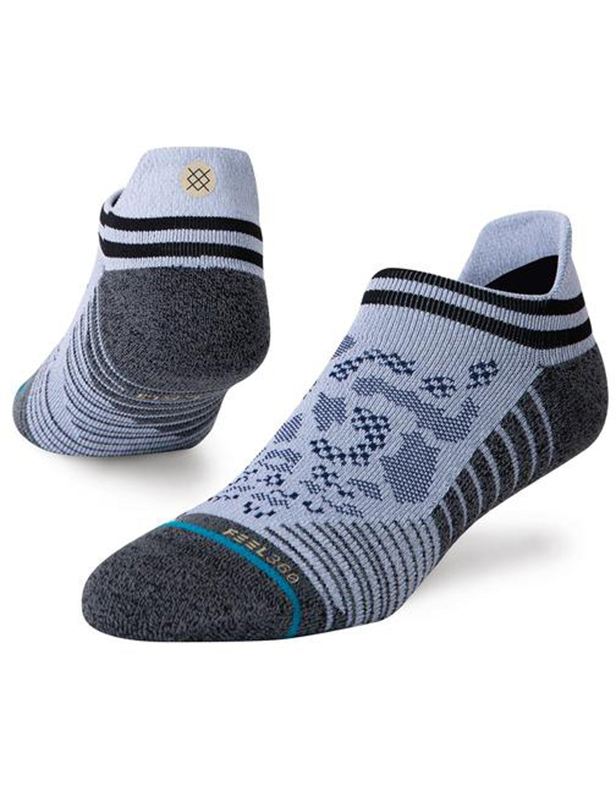 Stance Feline Tab No Show Socks in Grey