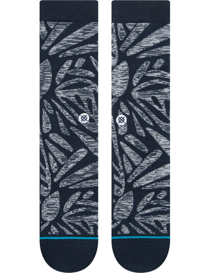 Chaussettes mi-mollet Stance Fractals en bleu marine