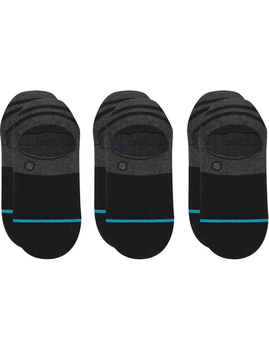 Stance Gamut 2 3 Pack No Show Socks in Black