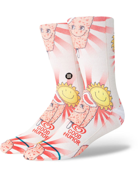 Stance Good Humor Crew Socks in Pink