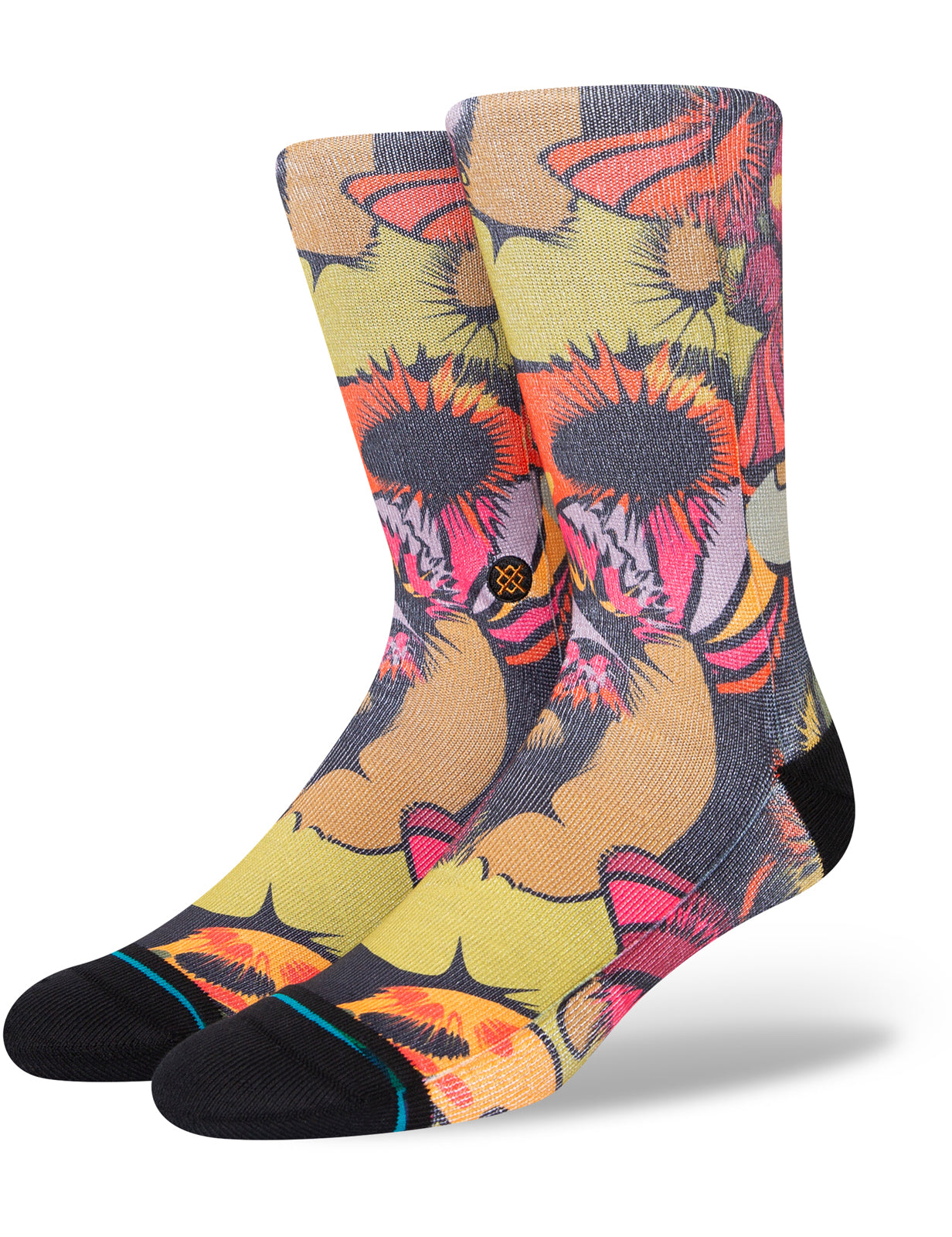 Stance Gooey Crew Socks in Black