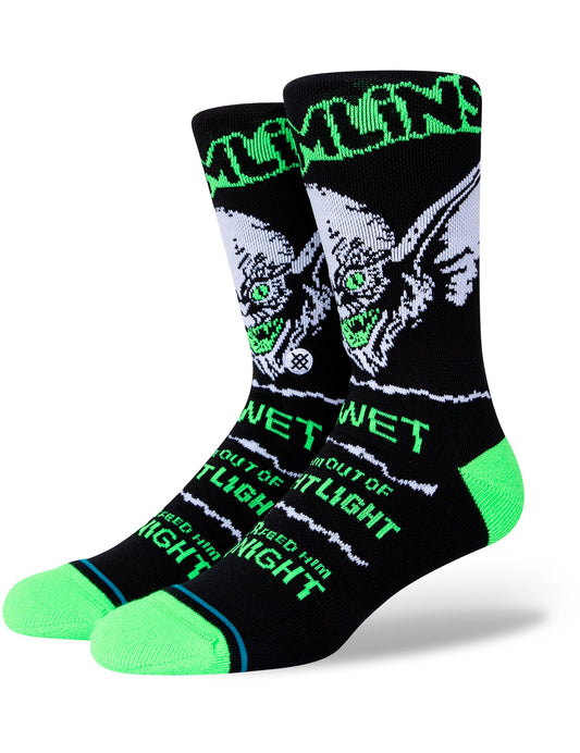 Stance Bright Light Gremlins Crew Socks in Black