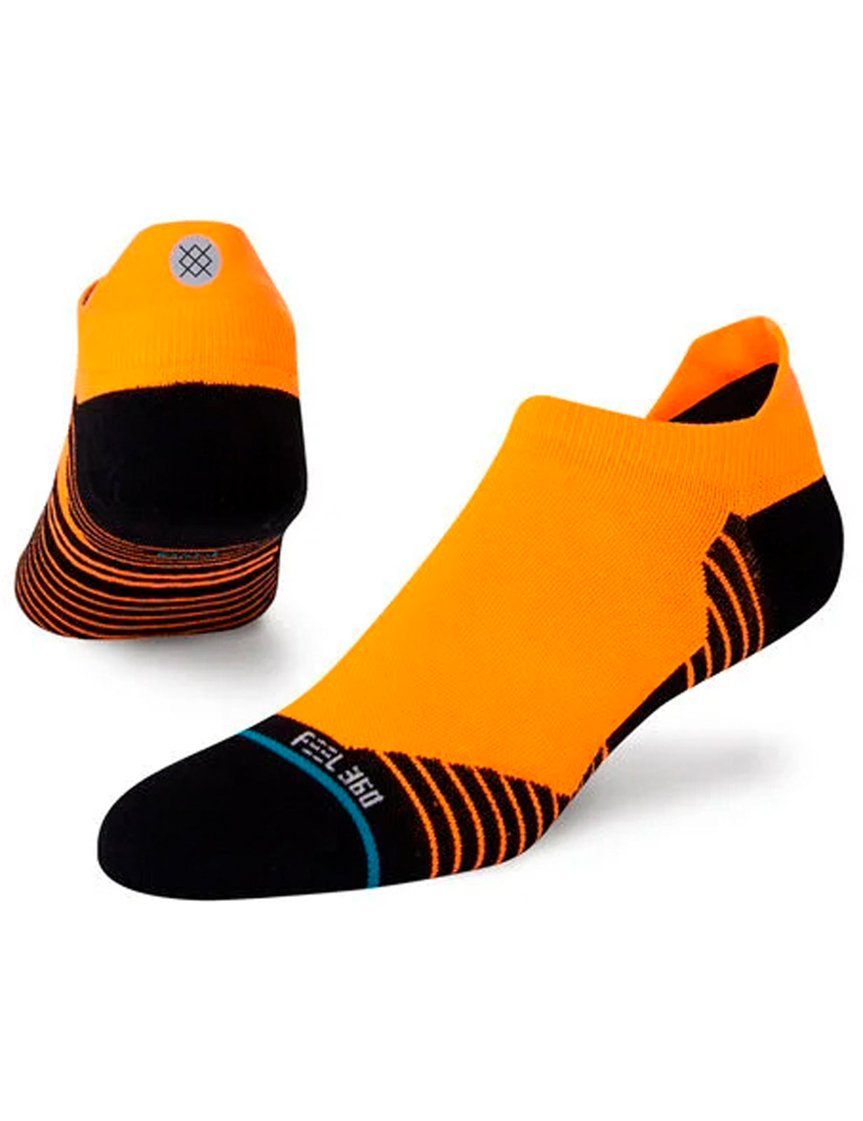 Stance Hiatus No Show Socks in Neon Orange