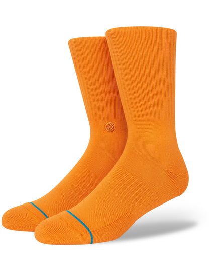 Stance – Icon Crew-Socken in Rostrot