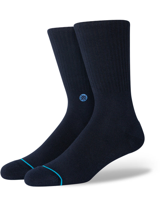 Stance Icon Crew Socks in Dark Navy