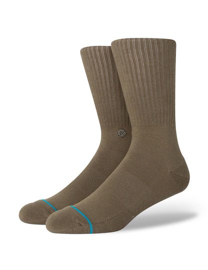 Stance Icon Crew Socks in Green