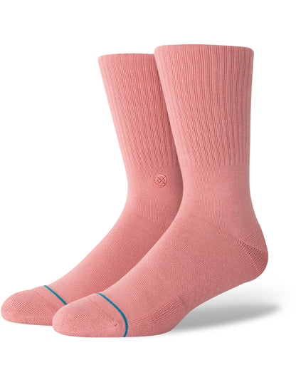 Stance Icon Crew Socks in Rosesmoke