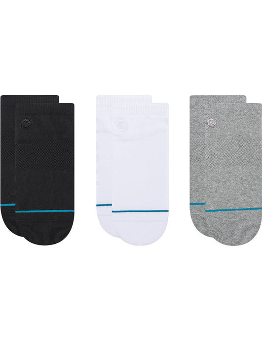 Lot de 3 paires de chaussettes invisibles Stance Icon Low en multicolore