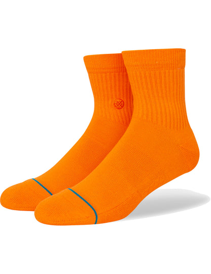 Stance Icon Quarter Ankle Socks in Orange