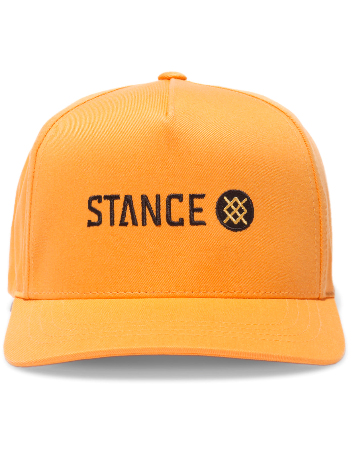 Stance Icon Snapback Curved Peak Cap in Tangerine