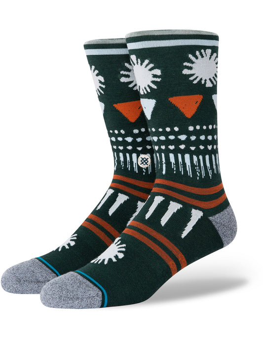 Stance Kirkja Crew Socks in Green