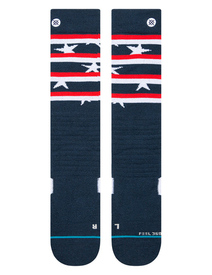 Stance Land Of The Free Snow Socks in Navy