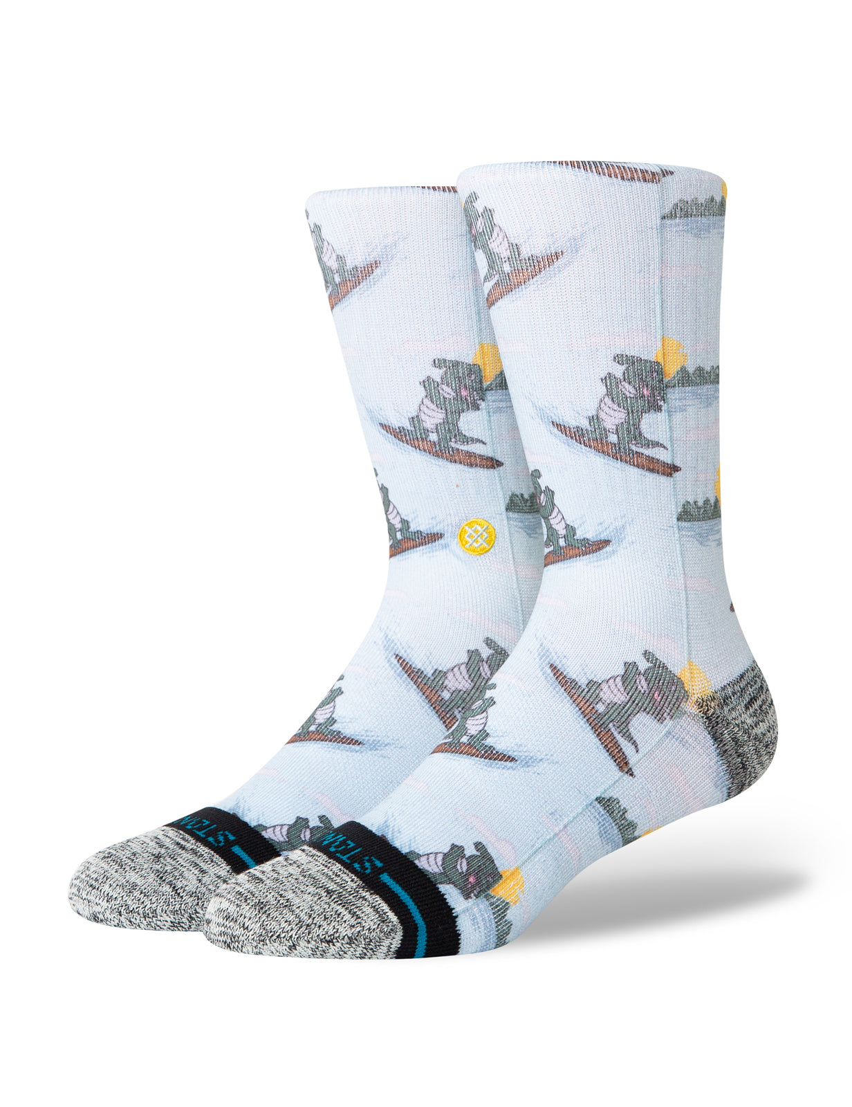 Stance Later Gator Crew Socks in Light Blue