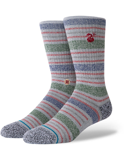 Stance Leslee Crew Socks in Grey