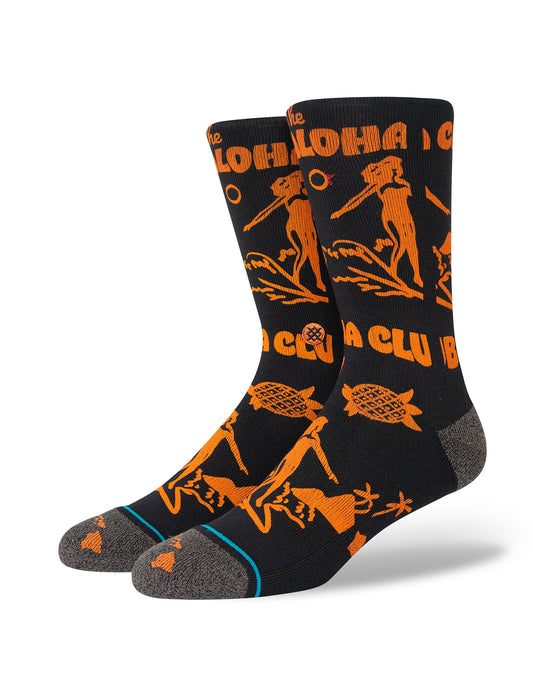 Stance „Live Aloha Crew“-Socken in verwaschenem Schwarz