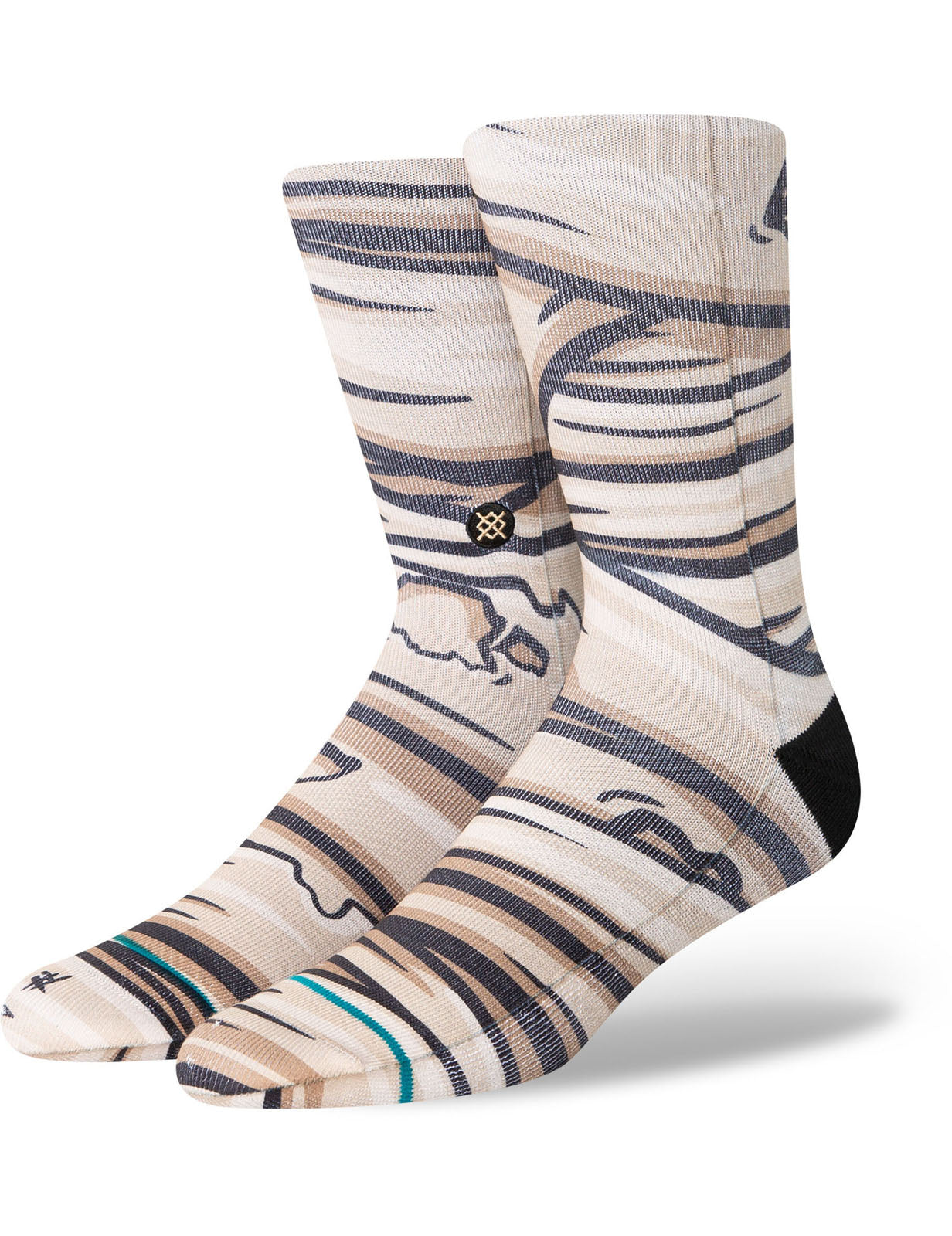 Chaussettes Mummy T Crew de Stance en beige