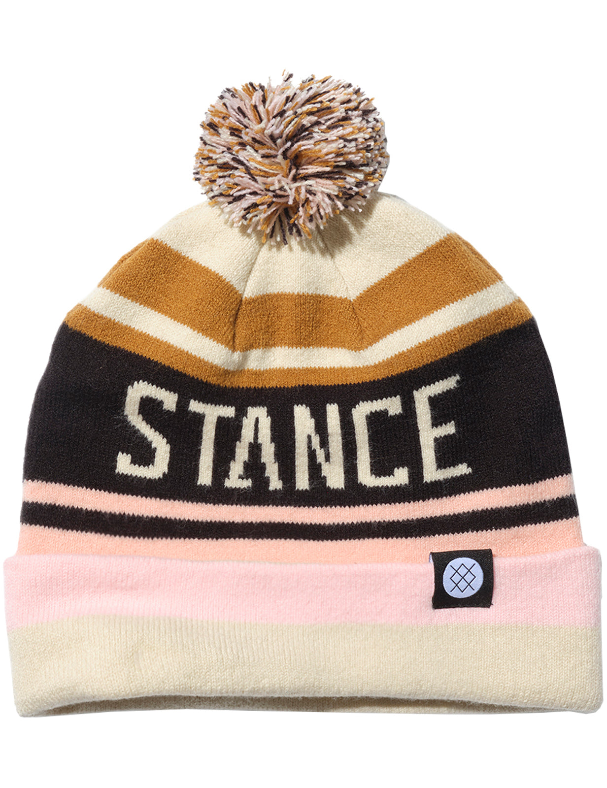 Stance OG Pom Bobble Hat in Off White