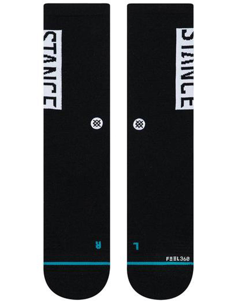 Stance OG Train Crew Socks in Black