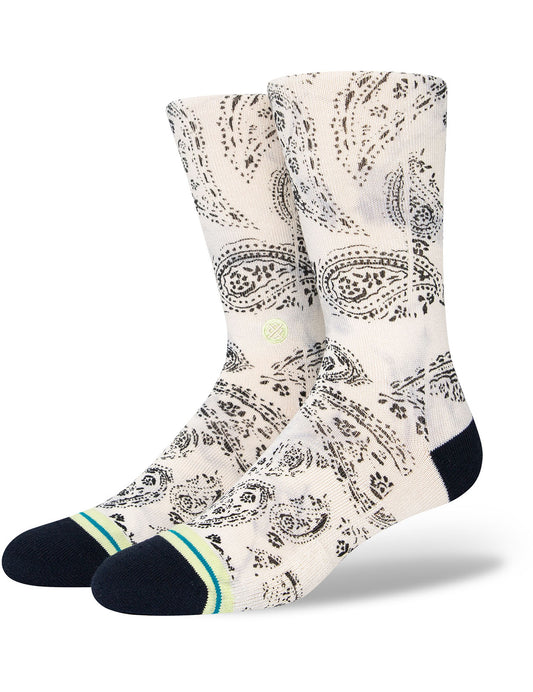 Stance „Paizley Crew“-Socken in Vintage-Weiß