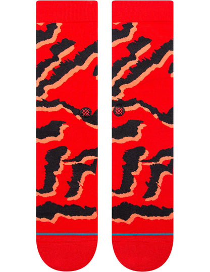 Stance Pelter Crew Socks in Red