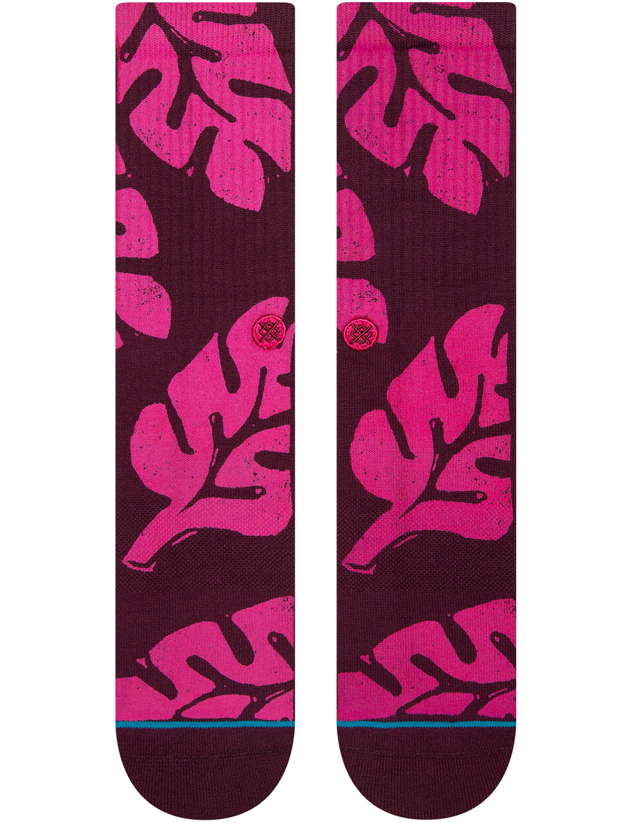 Stance Plantastic Crew Socks in Burgundy