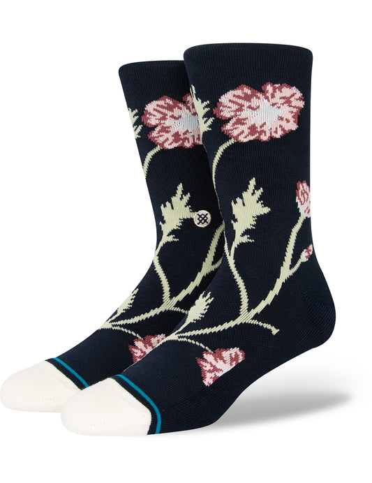 Chaussettes mi-mollet Poppie de Stance en bleu marine