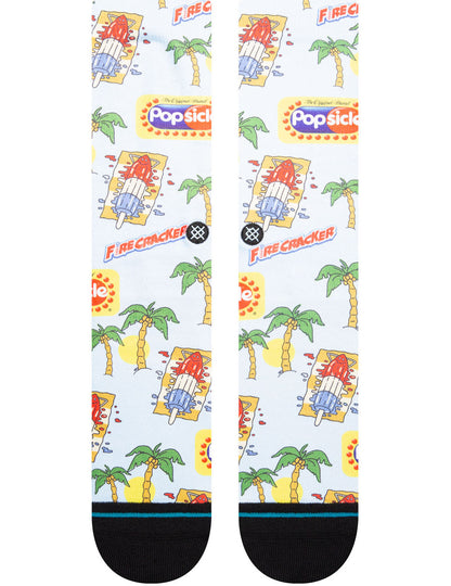 Chaussettes Stance Pops Crew en bleu clair