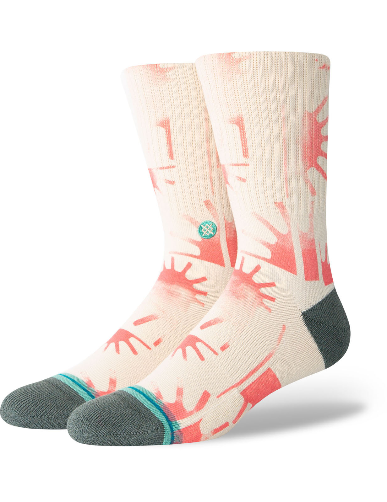 Stance „Raydiant Crew“-Socken in Koralle