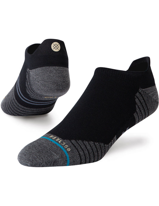 Stance Run Light Tab No Show Socks in Black