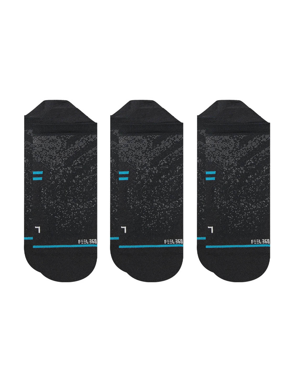 Lot de 3 paires de chaussettes invisibles Stance Run UL Tab en noir