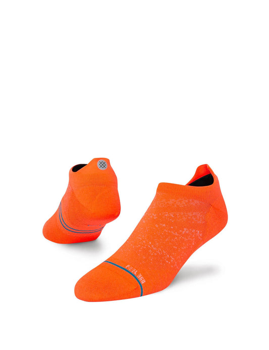 Stance Run UL Tab No Show Socks in Coral