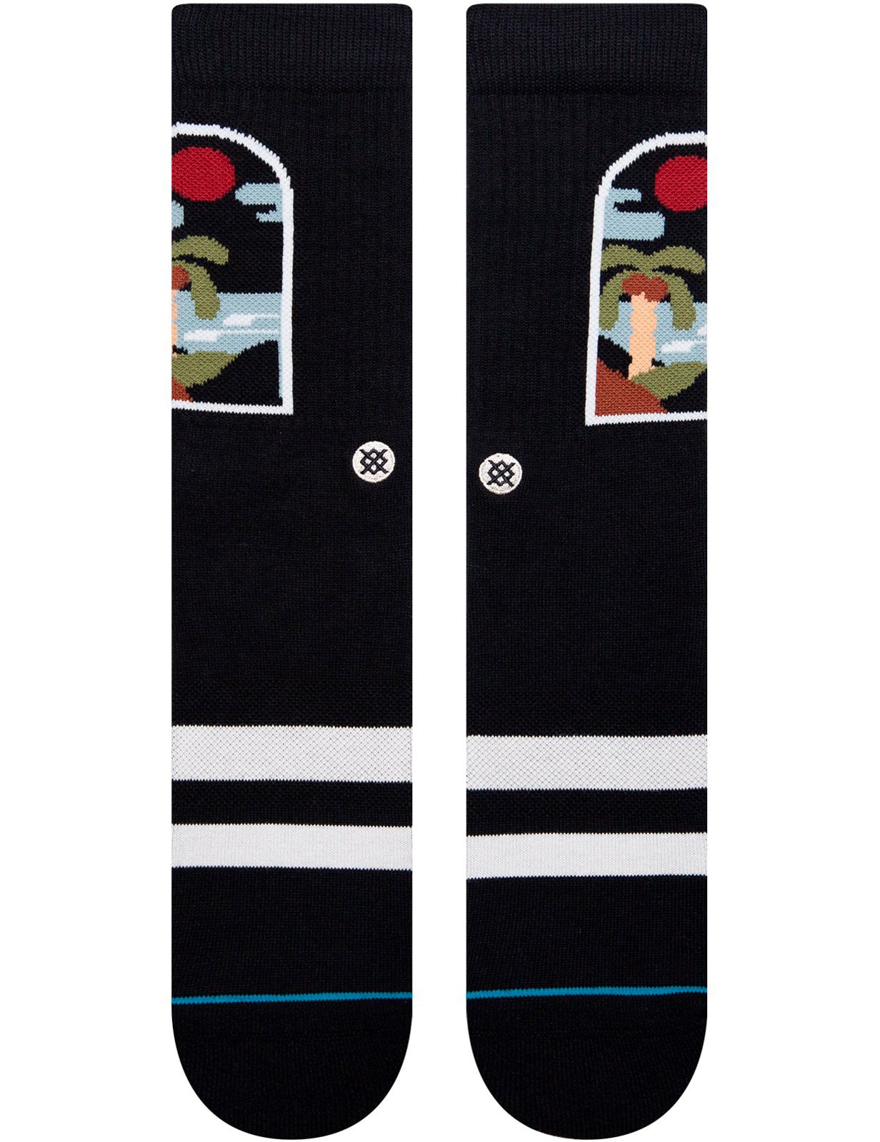 Stance Sea View Crew Socks in Black