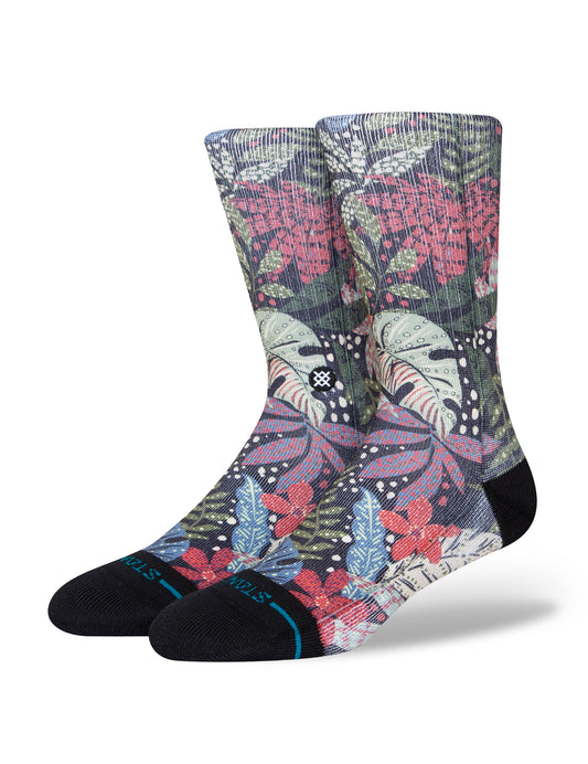 Stance Seacret Garden Crew Socks in Multi