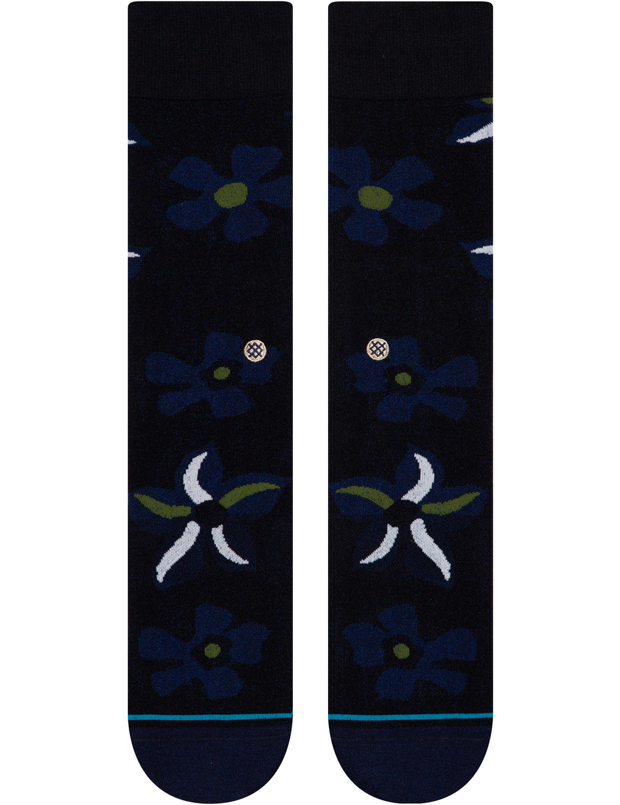 Stance Sonic Bloom Crew Socks in Black