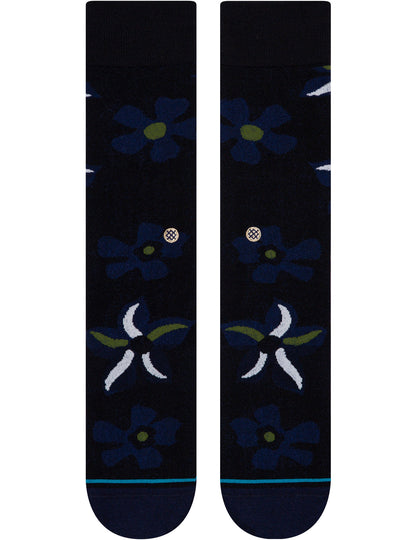 Stance Sonic Bloom Crew Socks in Black