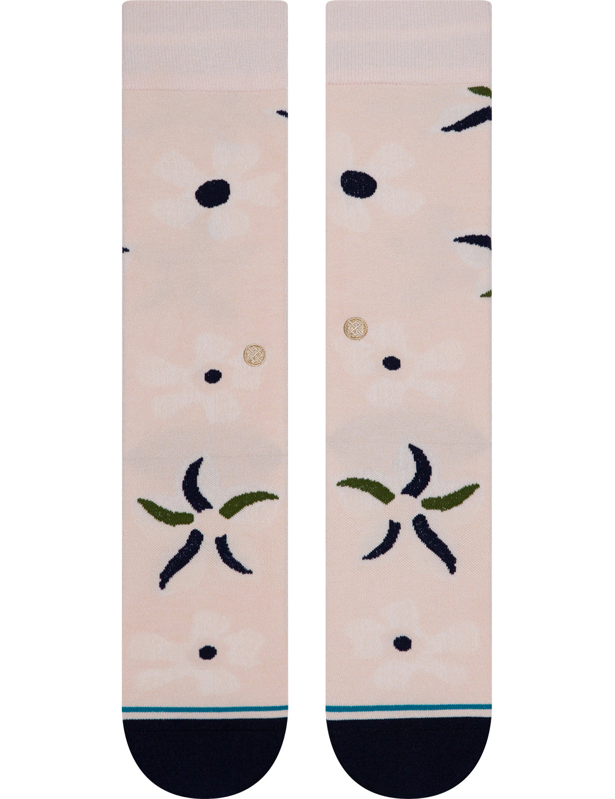 Stance Sonic Bloom Crew Socks in Pink