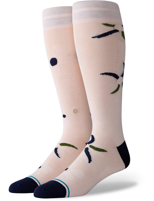 Stance Sonic Bloom Crew Socks in Pink