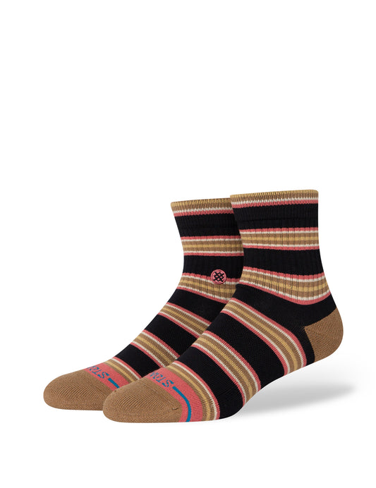 Stance Speakeasy Quarter Ankle Socks in Black